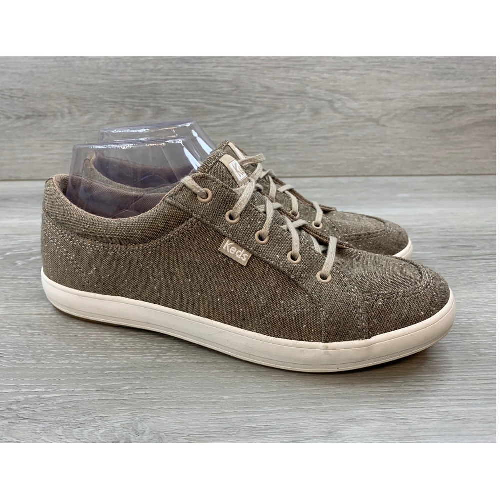 Keds Center II Women's Canvas Sneakers Brown 7.5 Casual Comfort Walking Shoes